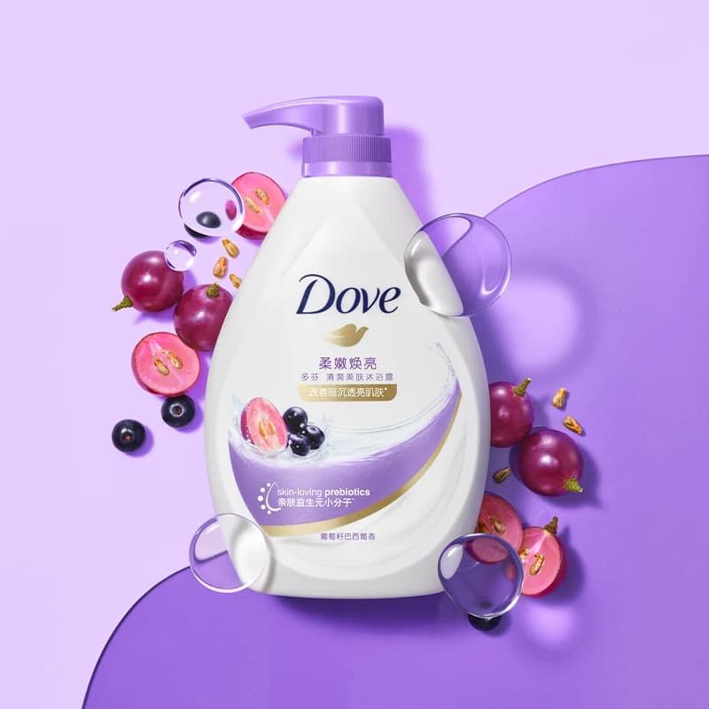 Dove/多芬柔嫩焕亮巴西莓香清爽美肤沐浴露锁水保湿改善暗沉 - 缩略图4