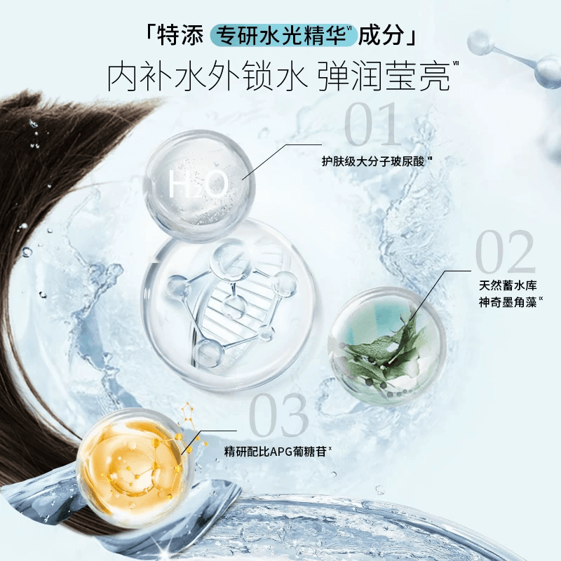 施华蔻水光弹润玻尿酸洗发露无硅油改善毛躁保湿护发弹润更蓬松 - 缩略图3