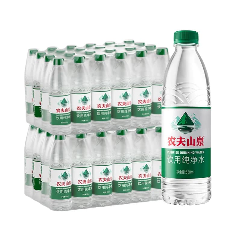 【查看详情更优惠】农夫山泉饮用纯净水550ml*24瓶*2箱塑膜装 - 缩略图2