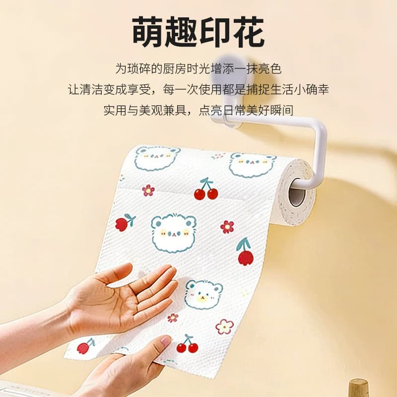 妙然2卷懒人抹布干湿两用厨房用纸专用一次性抹布家用清洁洗碗巾 - 缩略图4