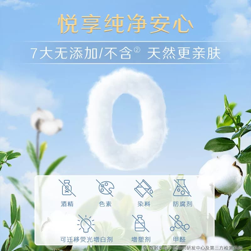 【下拉享优惠】高洁丝奢爽纯棉卫生巾240mm8片*8包日用姨妈巾  - 缩略图5