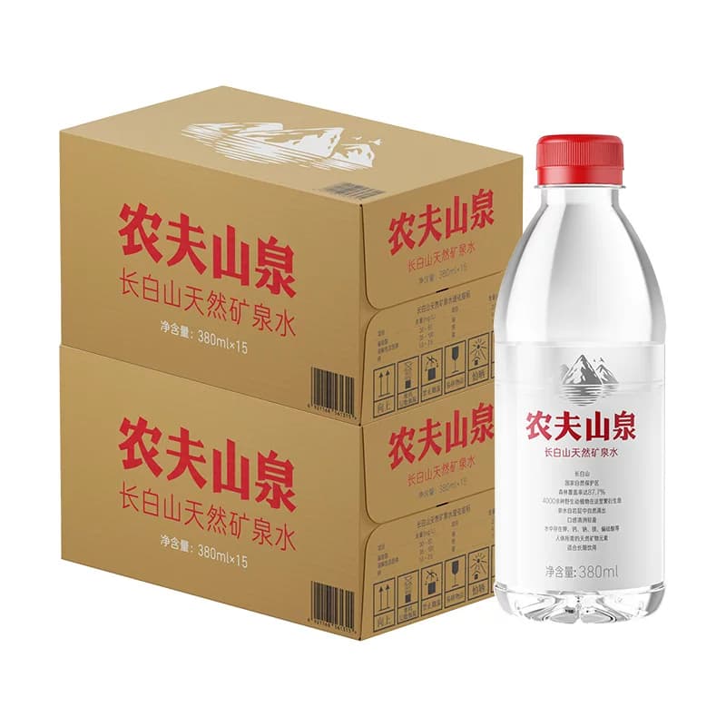 【下拉详情更优惠】农夫山泉长白山天然矿泉水380ml*15瓶*2箱 - 缩略图2