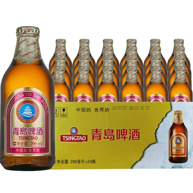 青岛啤酒高端小棕金11度296ml*24瓶整箱啤酒香醇 - 缩略图5