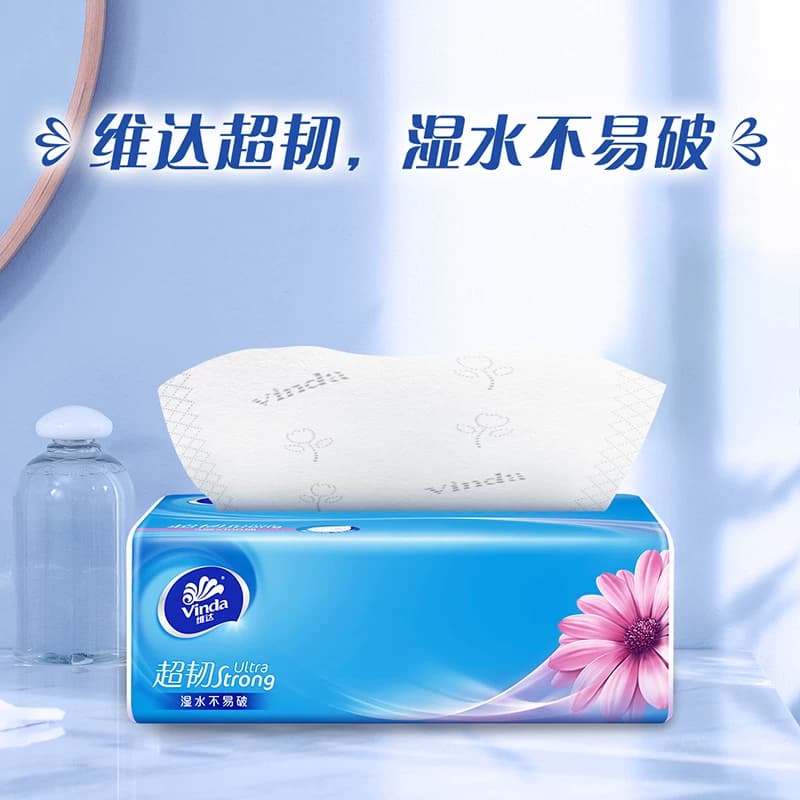 【下拉享补贴价】维达超韧抽纸100抽3层30包抽取式纸巾整箱 - 缩略图3