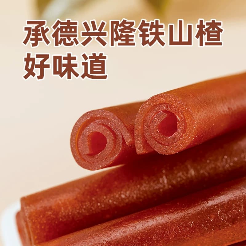 巨源0添加果丹皮400g山楂卷条糕片独立小包儿童无添加剂露营零食 - 缩略图3