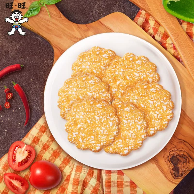 旺旺厚雪烧雪饼大米饼零食饼干泰式甜辣味休闲解馋零食105g*2包 - 缩略图3