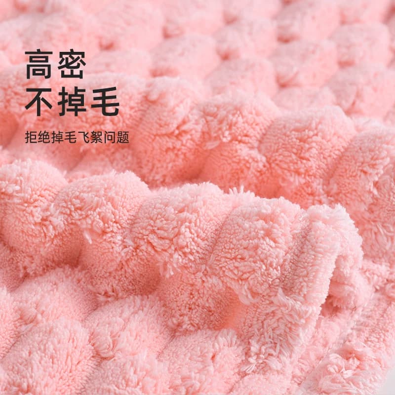 洁丽雅干发帽女吸水包头巾长浴帽速干加厚毛巾可爱擦头干发巾 - 缩略图4