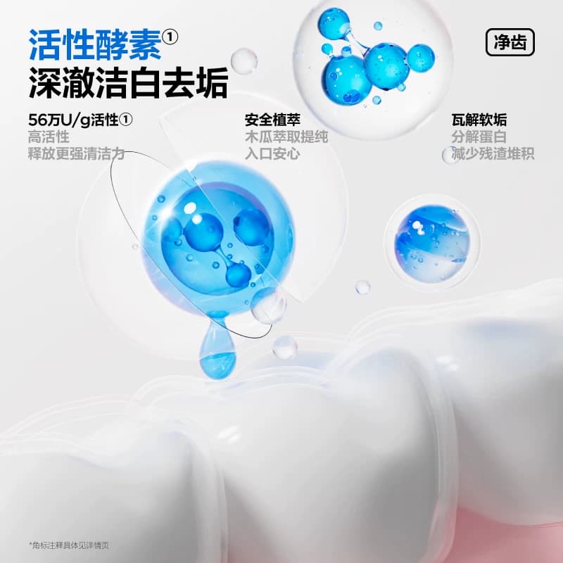 参半氨基酸酵素牙膏美白清新口气宽头软毛牙刷家庭成人-TK - 缩略图2