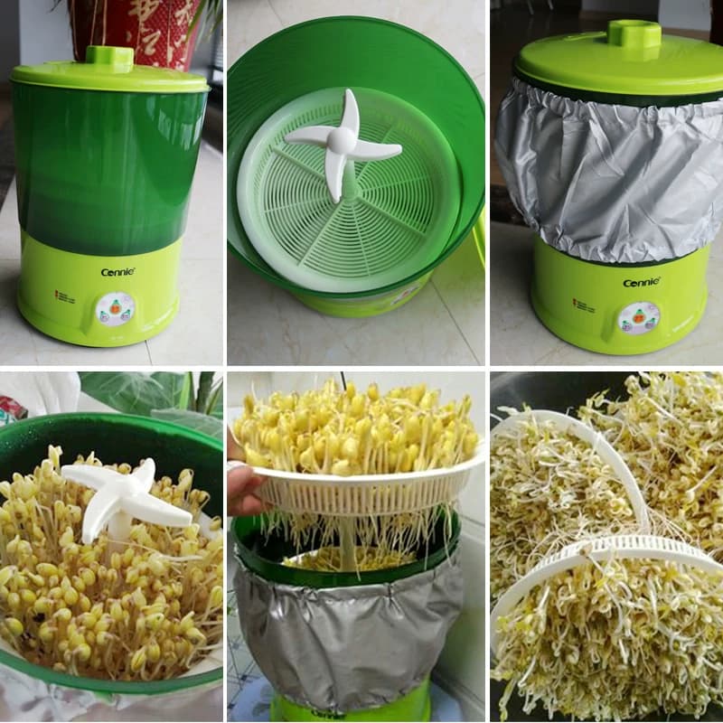 康丽豆芽机家用全自动智能多功能发芽豆牙盆神器桶自制生绿豆芽罐 - 缩略图3