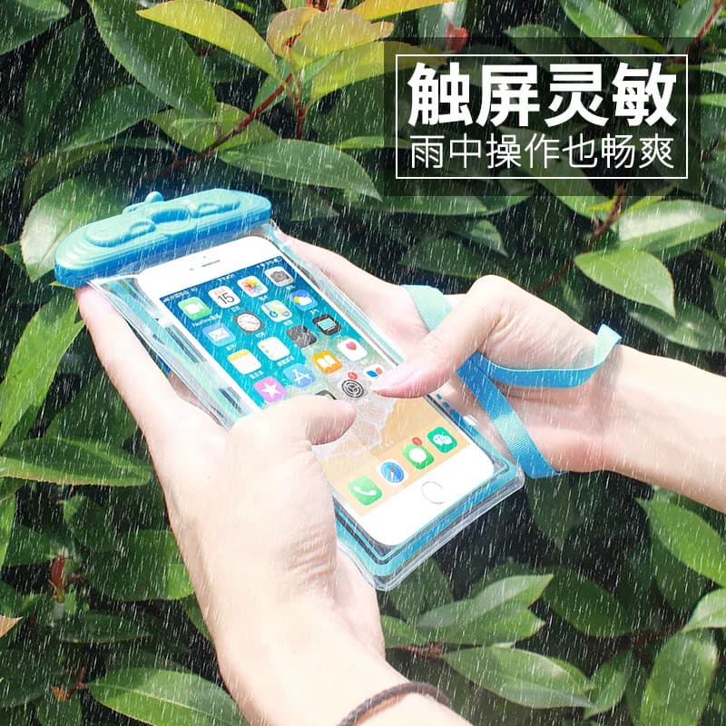 游泳专用手机防水袋可触屏拍照漂流装备泳池浮潜透明密封套水下款 - 缩略图5