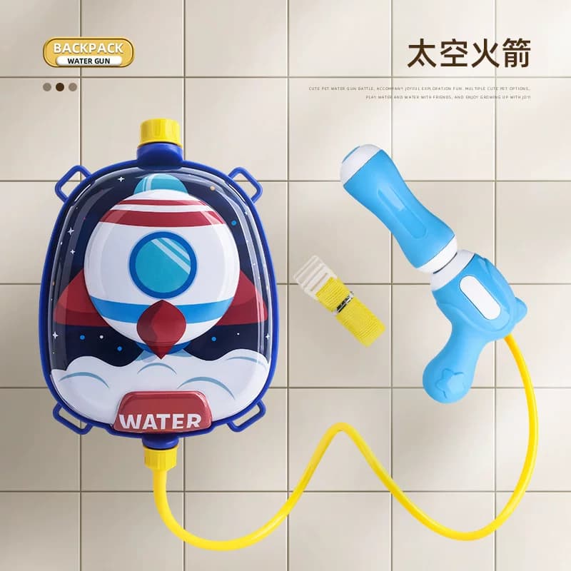 背包水枪儿童玩具抽拉式大容量喷水书包戏水滋呲水枪bx - 缩略图5