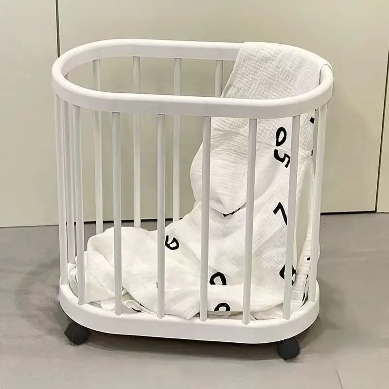 家用脏衣篮防水浴室瑜伽垫健身器材收纳筐窄缝脏衣篓带轮子zd - 缩略图2