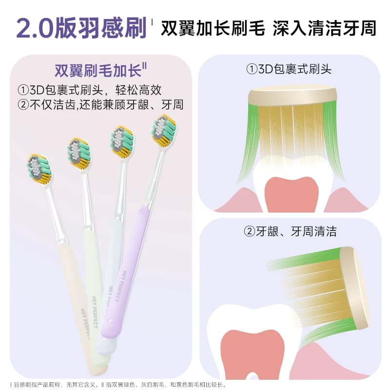【李佳琦直播间618汽车小专场】倍加洁羽感奢柔精护宽薄牙刷 - 缩略图3