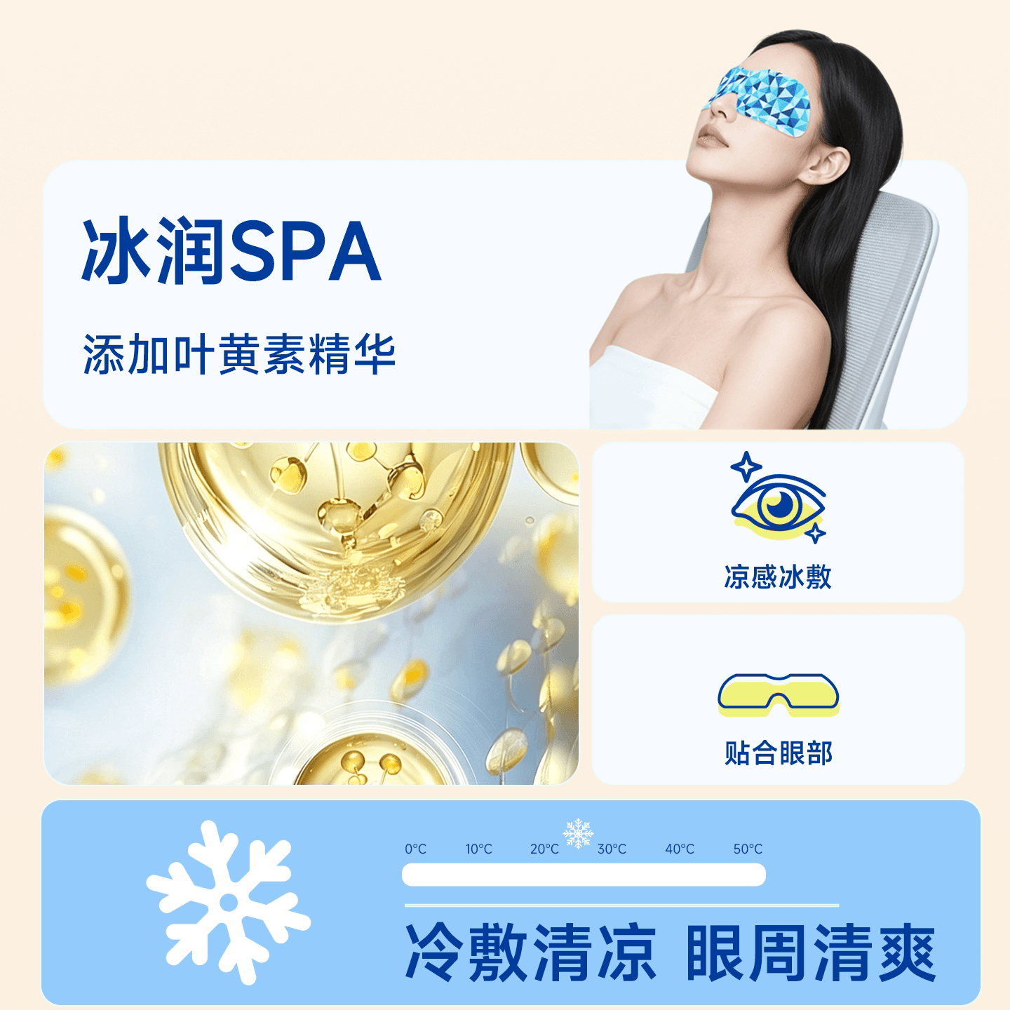 丽尚叶黄素蒸汽眼罩睡眠热敷眼疲劳干涩冷敷眼贴眼袋充血酸胀 - 缩略图5