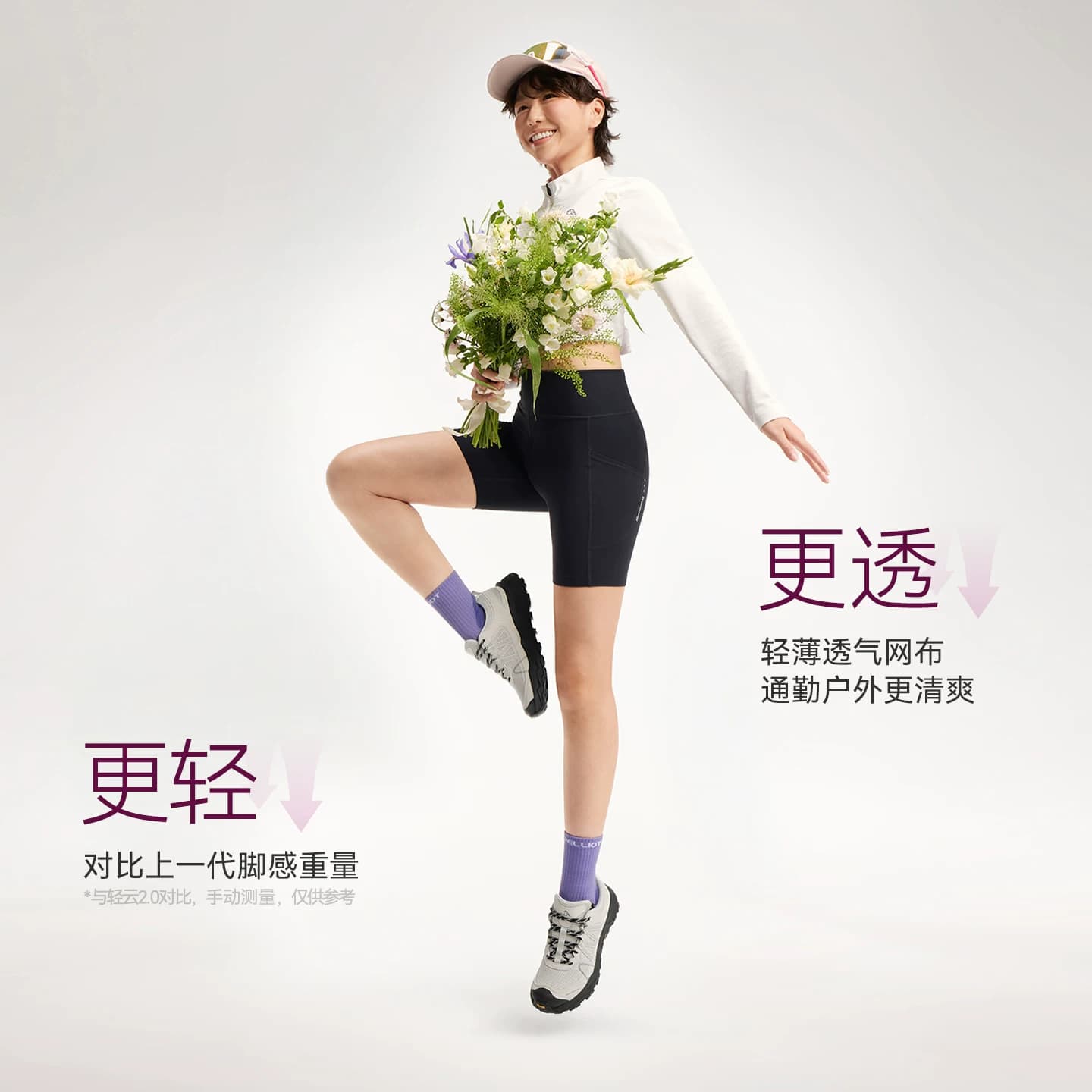【HT-轻云3.0】伯希和户外徒步鞋女夏季新款Vibram透气登山鞋男 - 缩略图4