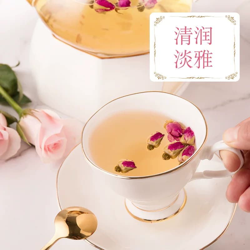 虎标玫瑰花茶75g 玫瑰花草茶玫瑰花茶花茶重瓣红玫瑰花草茶 - 缩略图4