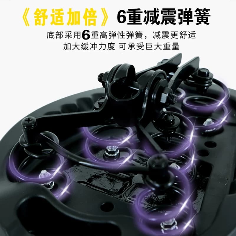电动车坐垫6弹簧鞍座加大电瓶车座子代驾车座垫座鞍防水通用座包 - 缩略图3