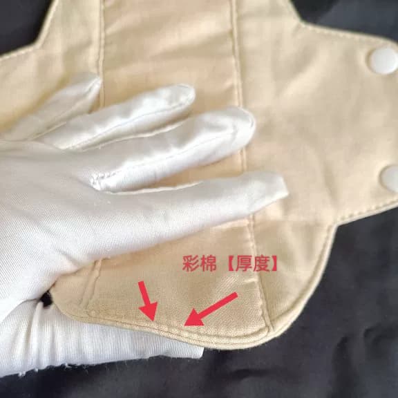加厚保暖有机彩棉棉可洗护垫日常白带日用亲肤柔感生活卫生布护垫 - 缩略图3