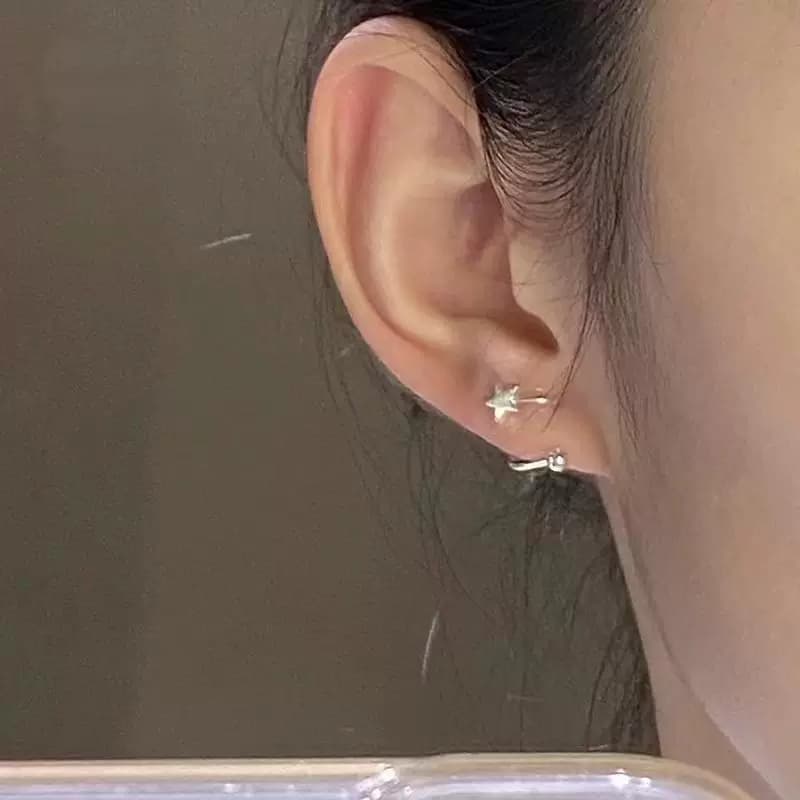 养耳洞睡觉不用摘星星耳钉女2024新款爆款螺丝耳环高级感耳饰耳钉 - 缩略图2
