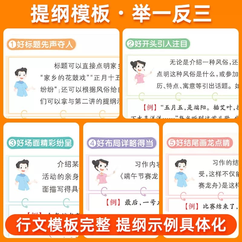 2026秋新版黄冈小状元同步作文笔记三年级上册下册人教版一年级二年级四年级五年级六年级小学生专用语文作文书大全写作技巧旗舰店 - 缩略图3