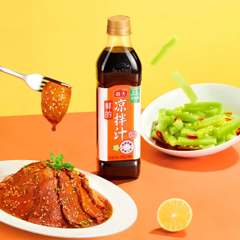 【芭芭农场】海天鲜的凉拌汁500mL*2瓶海鲜凉菜拌面0脂肪凉拌家用 - 缩略图3