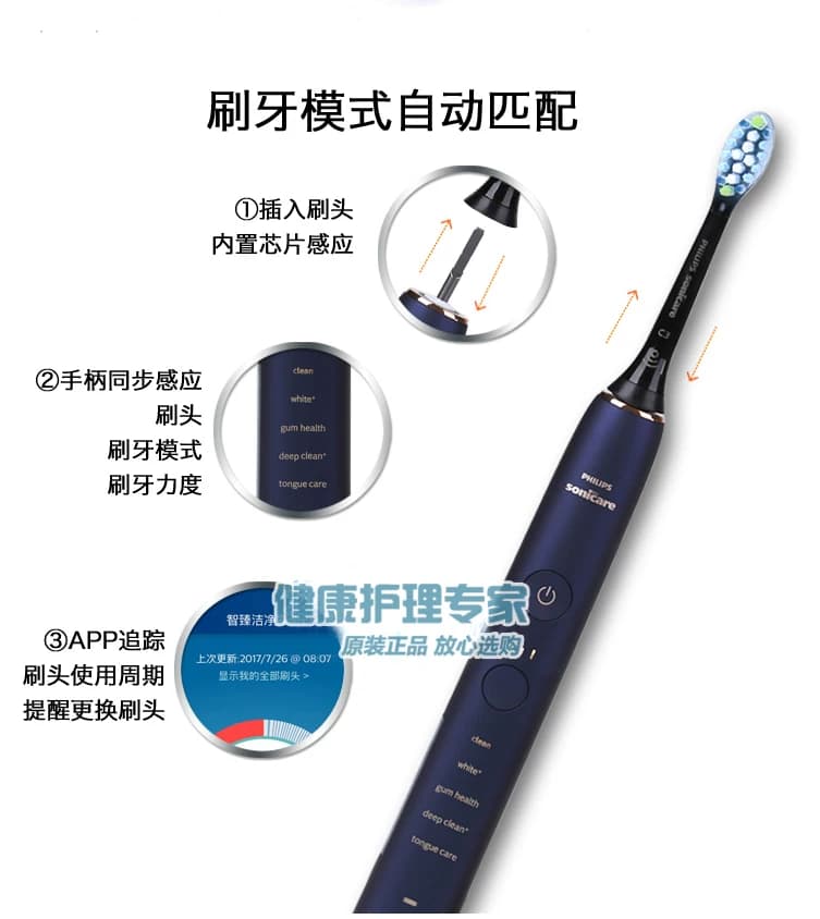飞利浦牙刷头HX9043 9053 9063 9073 适HX9954 9924 9903智能系列 - 缩略图5