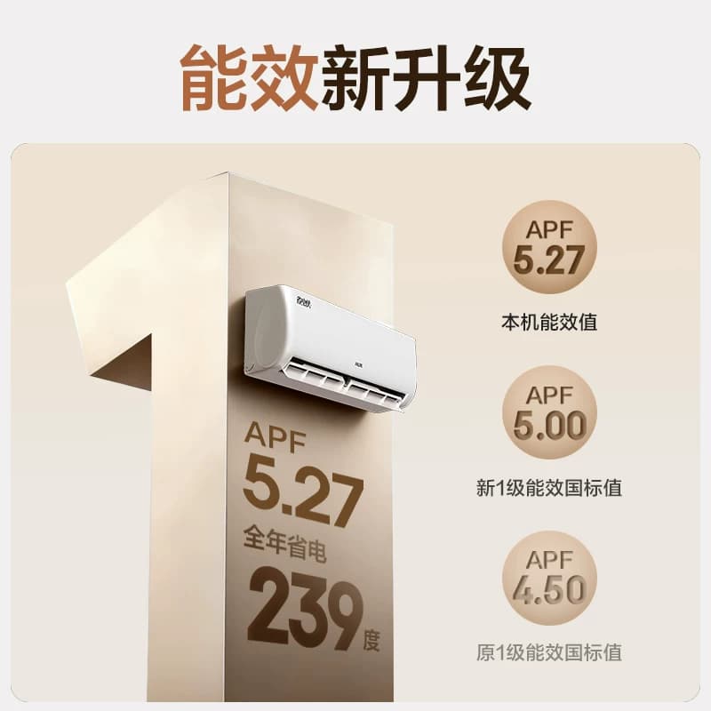 奥克斯空调省电侠大1.5匹新一级能效变频冷暖空调挂机官方旗舰 - 缩略图3