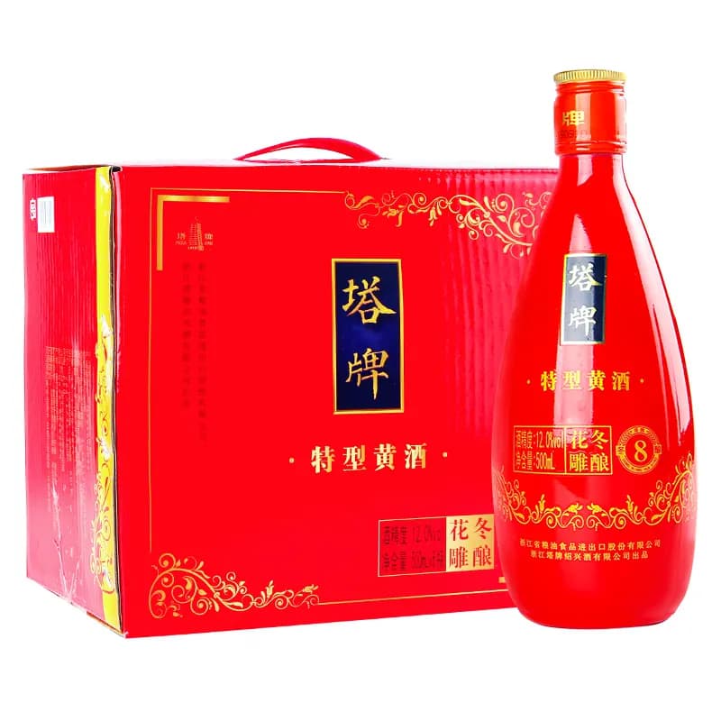 塔牌八年手工冬酿花雕酒500ml*6瓶装整箱黄酒绍兴老酒糯米黄酒 - 缩略图5