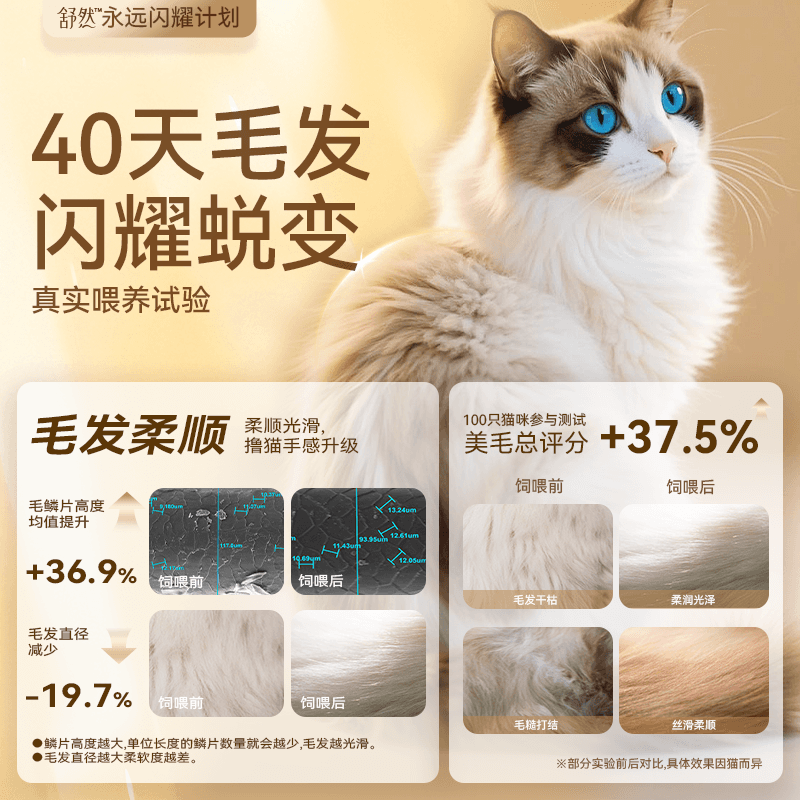 麦富迪舒然鱼油猫粮美毛靓毛添加80%高纯度鱼油成幼猫通用猫粮2kg - 缩略图5