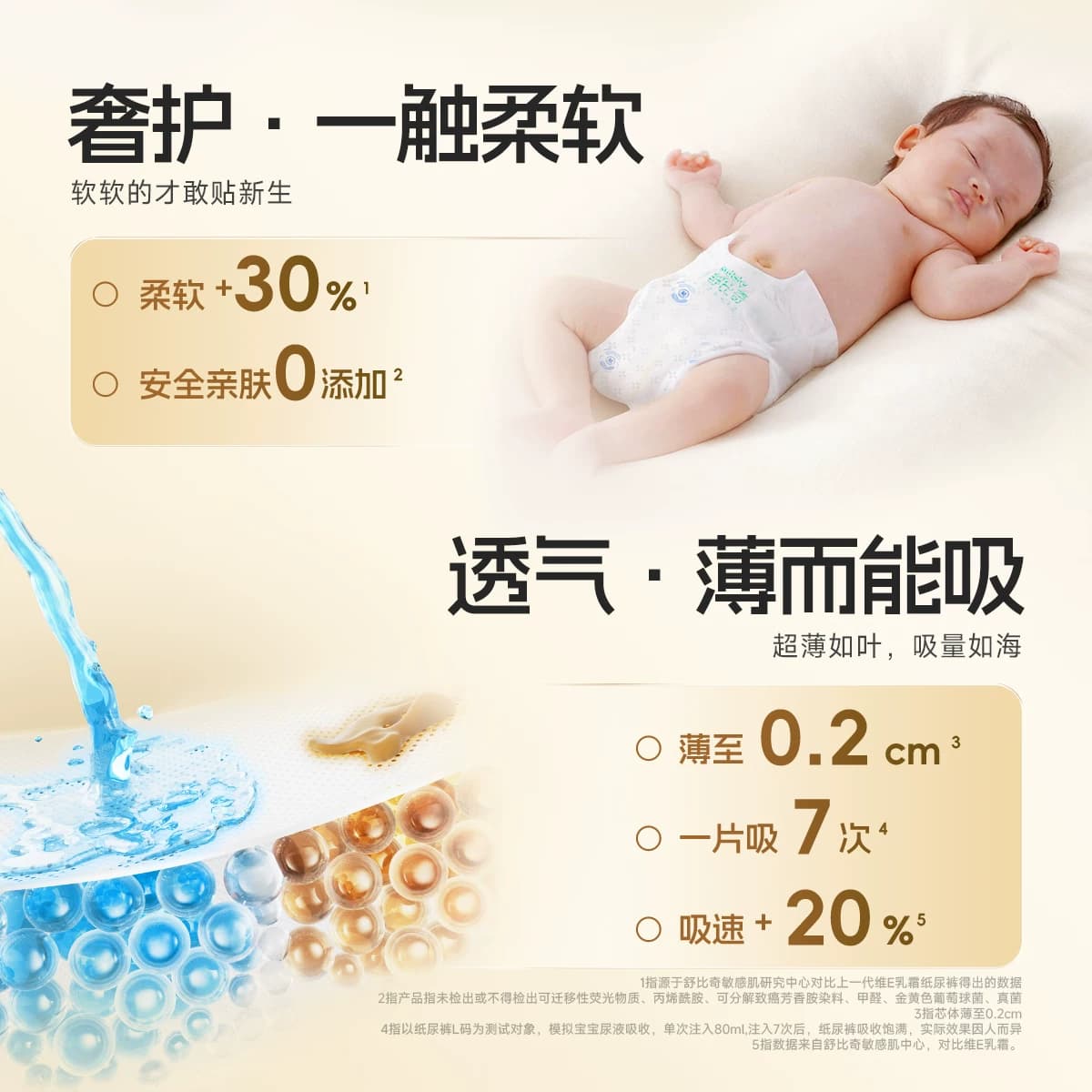 【秒杀】舒比奇维Epro乳霜纸尿裤拉拉裤尿不湿夏季透气婴儿试用装 - 缩略图3