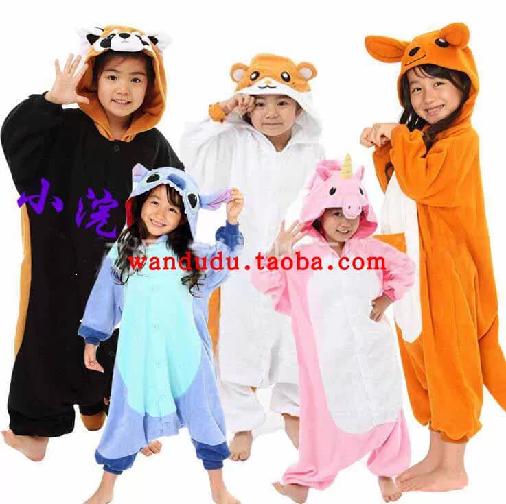 出口外贸儿童恐龙连体睡衣浣熊狐狸骷髅猴成人万圣节演出服onesie - 缩略图2