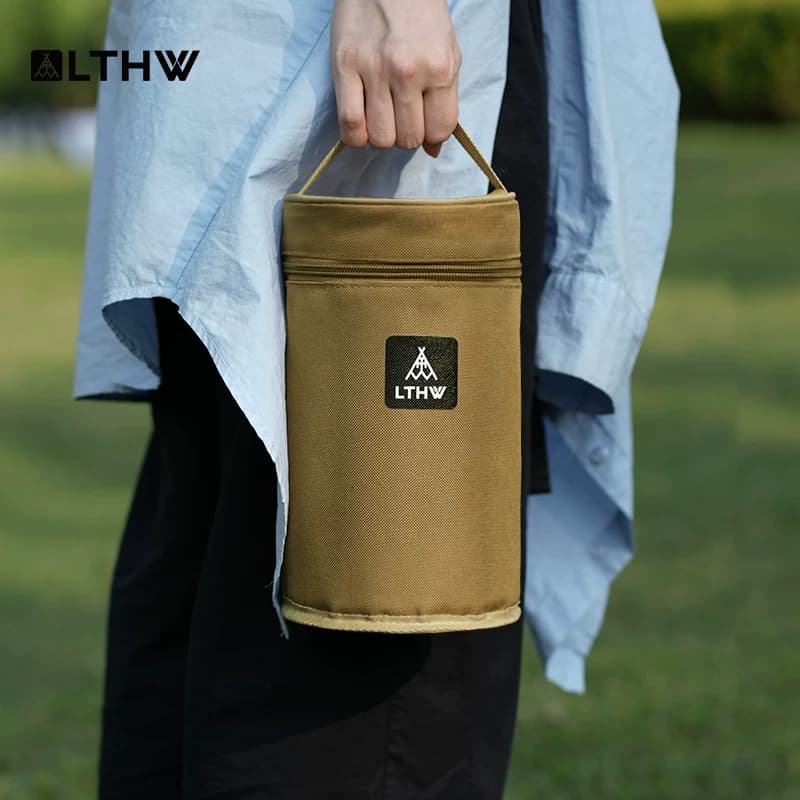 LTHW旅腾户外高山扁气罐收纳包野外便携防撞加厚隔热卡式炉气罐包 - 缩略图4