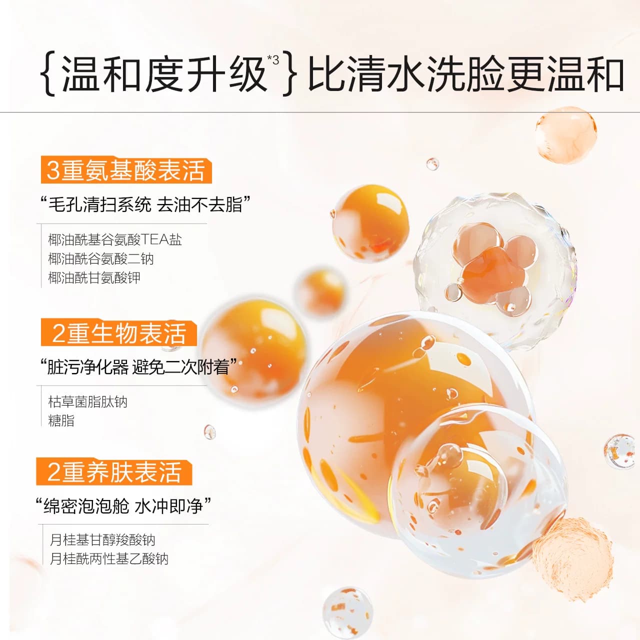 小迷糊洁颜蜜4.0氨基酸洗面奶温和控油清洁洗卸洁面男女敏肌可用 - 缩略图2