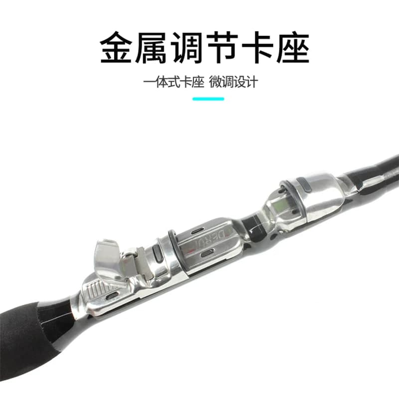 迷你小海竿套装冬钓竿鱼竿冰钓竿短节便携甩杆矶竿路亚海杆抛竿 - 缩略图5