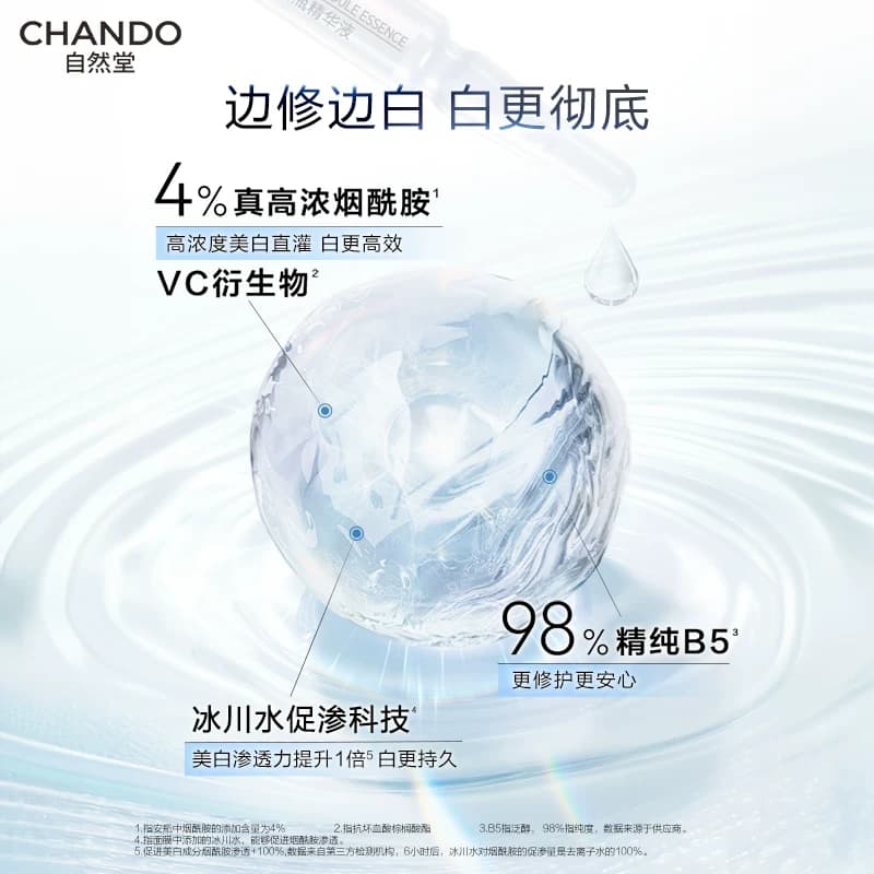 自然堂烟酰胺安瓶美白面膜淡斑提亮修护补水面膜敏肌可用 - 缩略图3