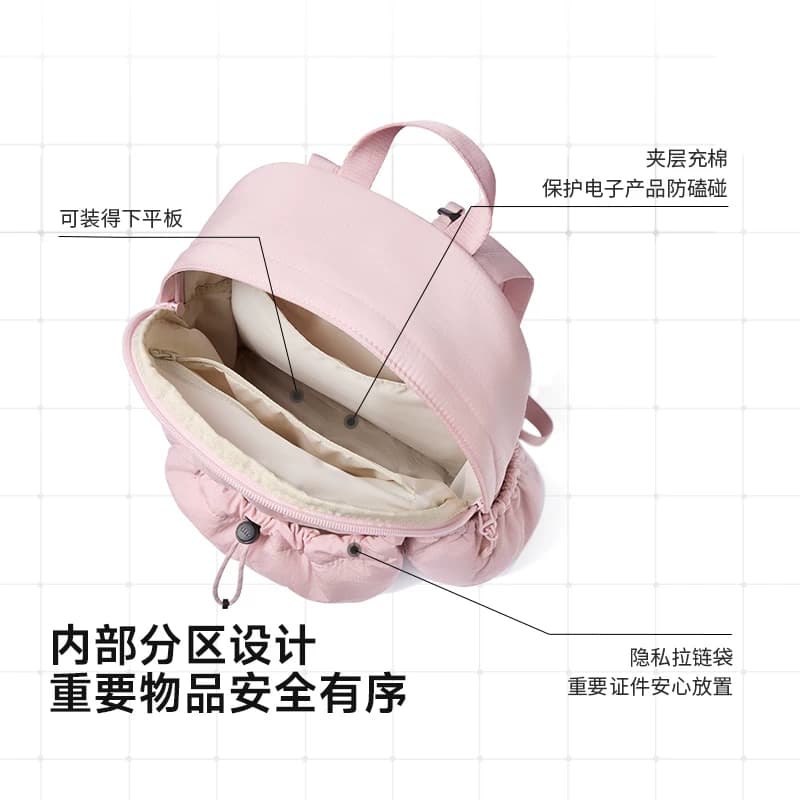 蕉下双肩背包女LC183 旅游轻便户外防泼水登山包通勤徒步背包书包 - 缩略图2