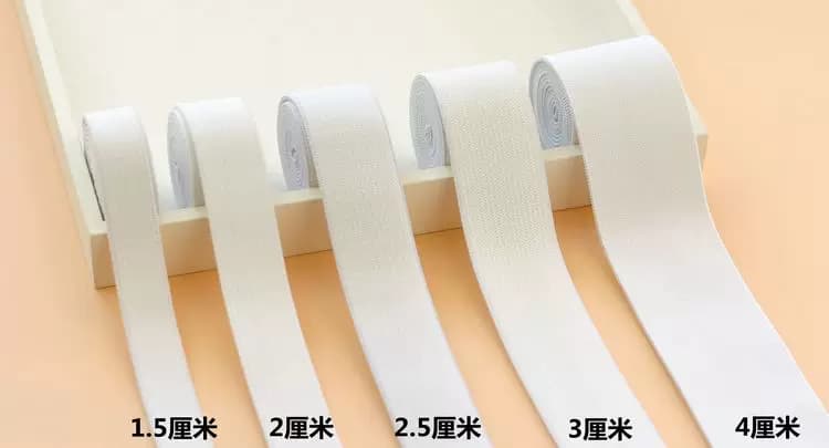 【两件7.5折】进口芯宽橡皮筋 弹性松紧带弹力带橡筋黑白宽松紧带 - 缩略图2