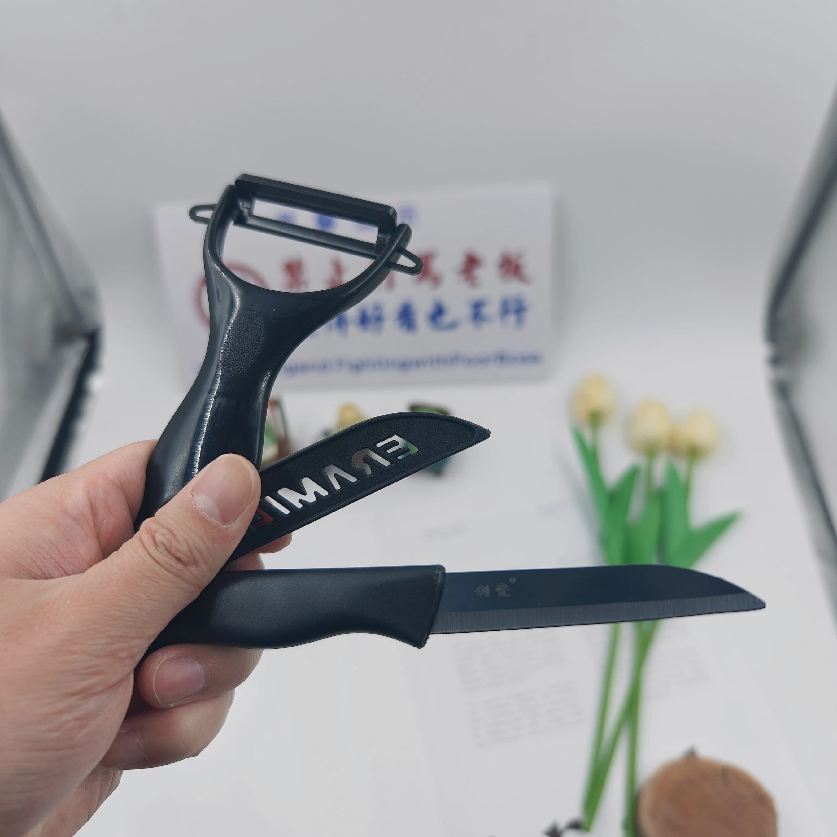 迷你陶瓷水果刀辅食刀削皮器刨家居日用户外便携切蔬果无锈不串味 - 缩略图3