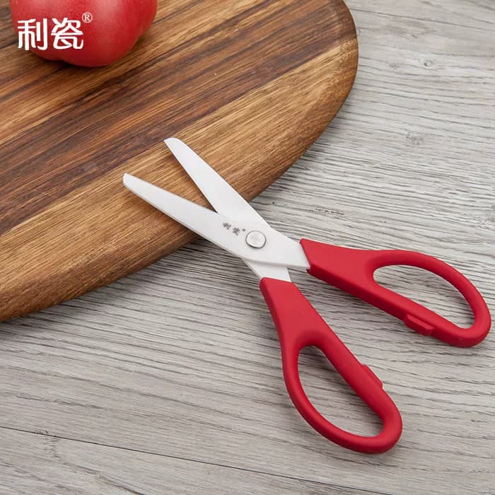 利瓷陶瓷剪刀宝宝辅食剪熟食剪厨房剪刀家用安全剪刀防静电无锈味 - 缩略图4