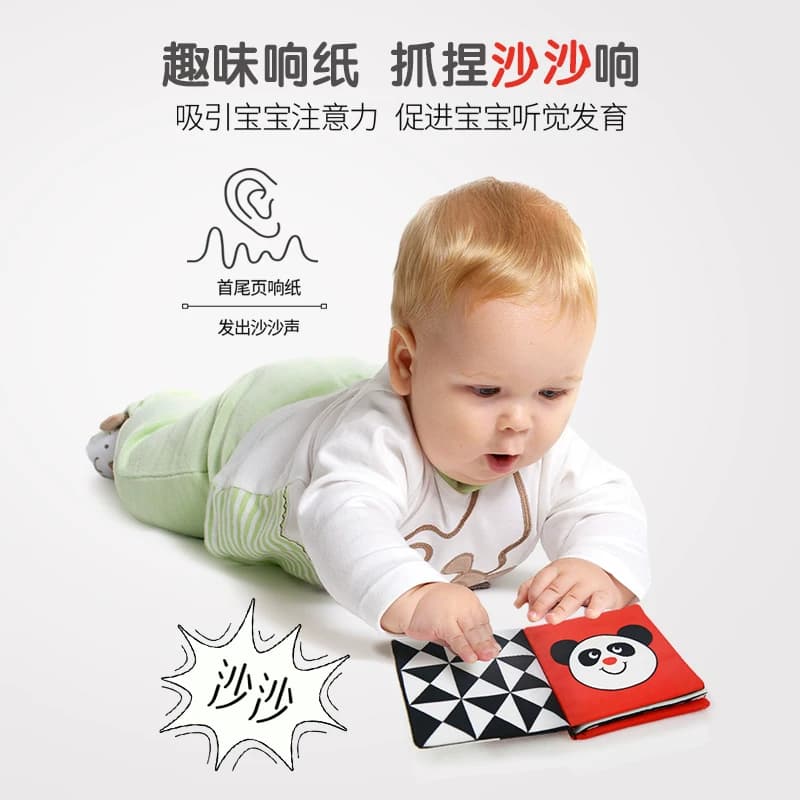 lalababy可啃咬0-2岁宝宝布书早教启蒙婴儿安静书撕不烂忙碌书 - 缩略图2