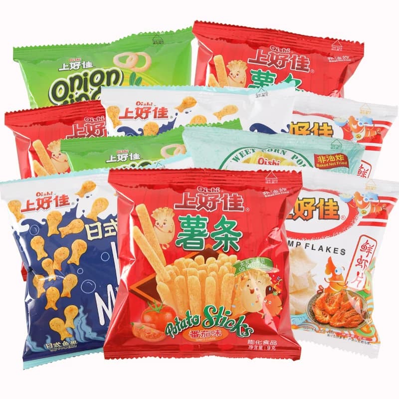 上好佳鲜虾片薯片虾条洋葱圈组合送女友儿童小吃大礼包膨化零食品 - 缩略图5