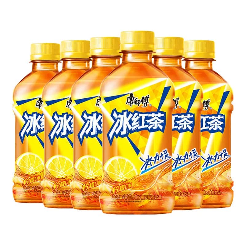 康师傅茶饮料330ml瓶装冰红茶冰糖青柠茉莉蜜茶青梅绿茶水饮小瓶 - 缩略图5