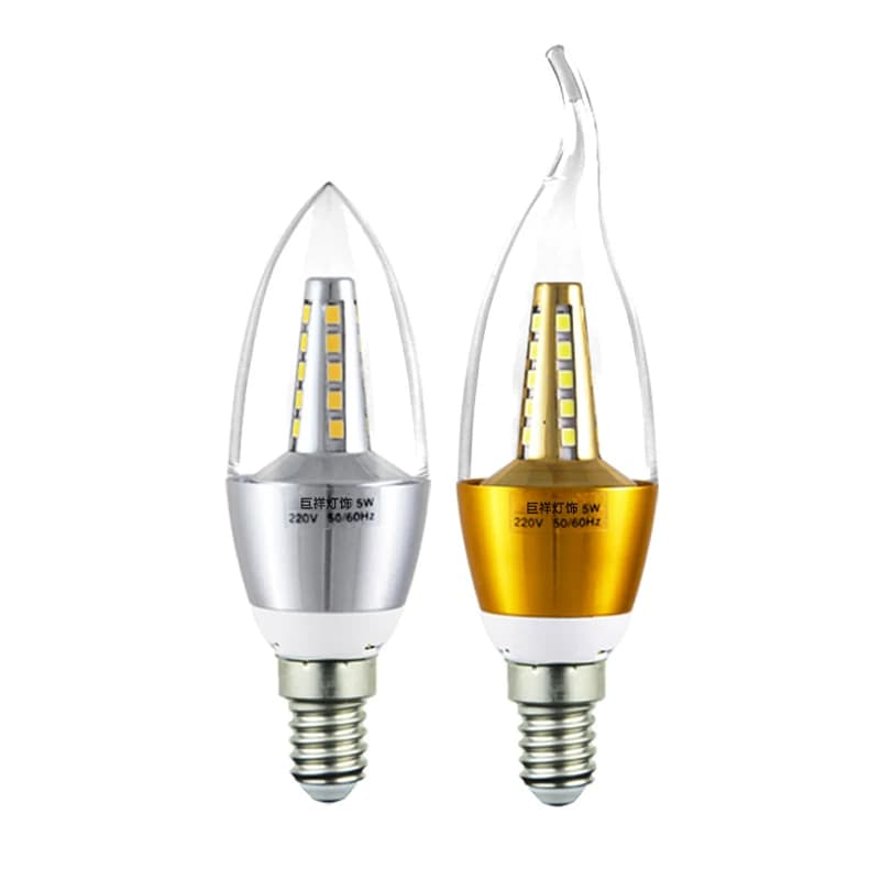 巨祥LED蜡烛灯泡 e14小螺口尖泡5W7W9W12w拉尾水晶吊灯光源节能灯 - 缩略图5