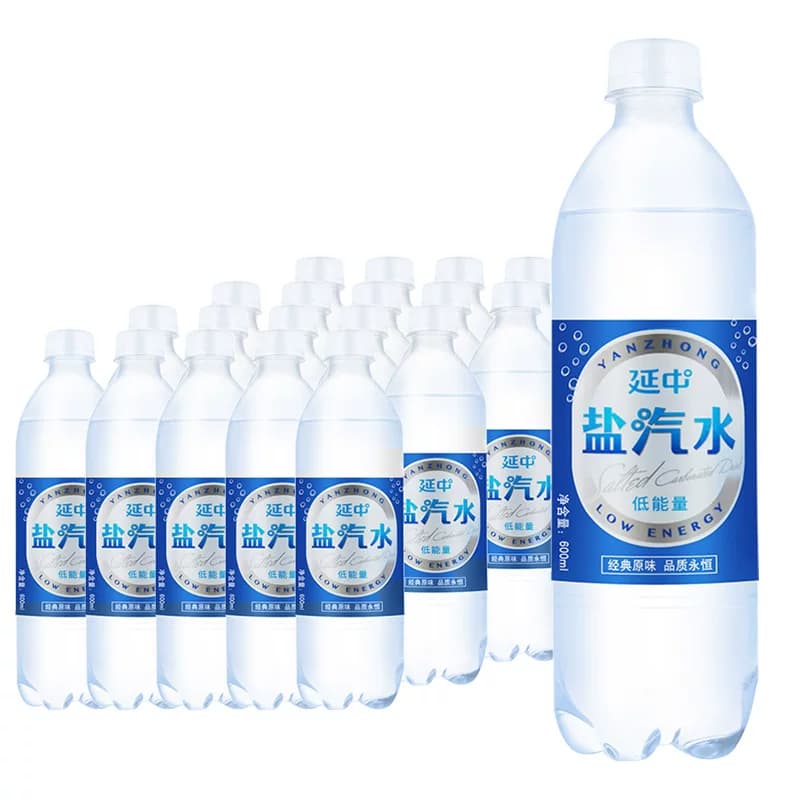 上海延中盐汽水600ml*20瓶整箱批发低能量碳酸咸味饮料解渴夏季喝 - 缩略图5