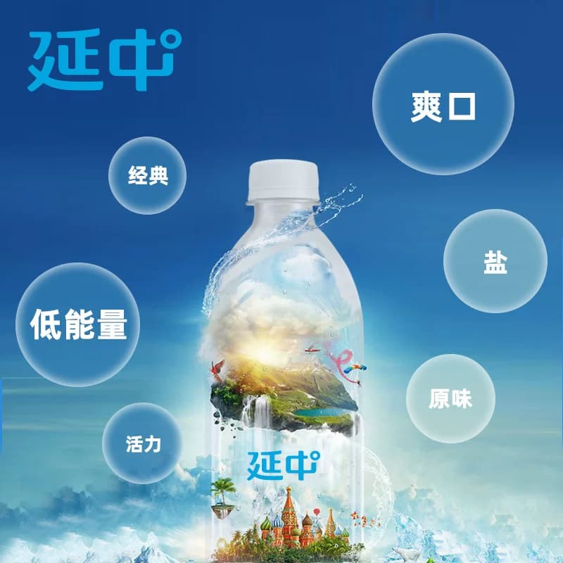 上海延中盐汽水600ml*20瓶整箱批发低能量碳酸咸味饮料解渴夏季喝 - 缩略图3