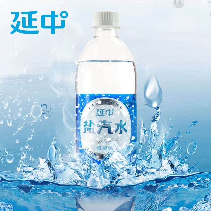 上海延中盐汽水600ml*20瓶整箱批发低能量碳酸咸味饮料解渴夏季喝 - 缩略图4