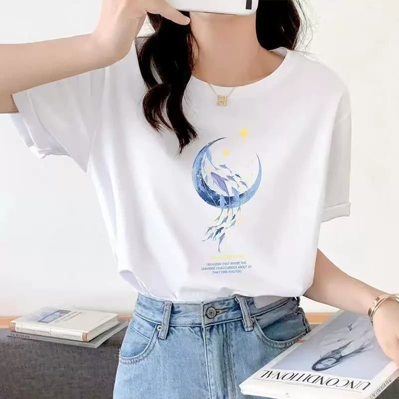 圆领纯棉短袖t恤女2026夏季新款百搭上衣男女同款半袖通勤风薄潮 - 缩略图3