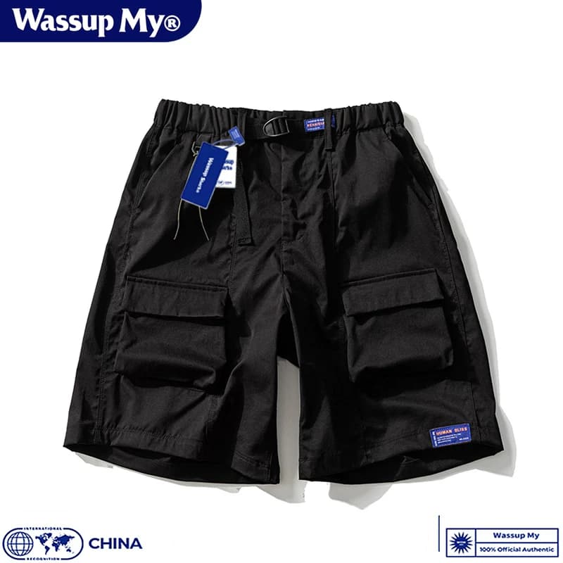 Wassup My美式工装短裤男女夏季潮牌宽松休闲运动机能五分裤薄 - 缩略图2