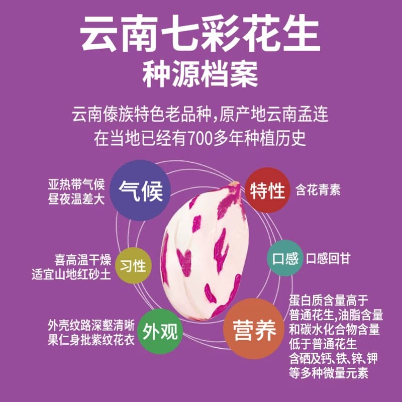 傻二哥云南七彩花生官方旗舰店新鲜原味咸干2026新货休闲零食带壳 - 缩略图5