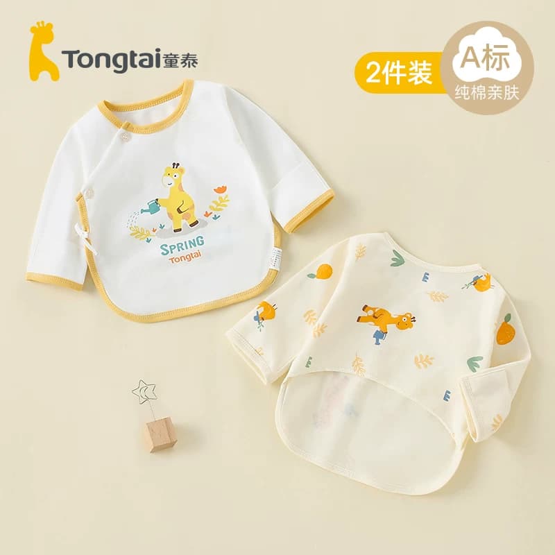 童泰新生婴儿儿衣服半背衣纯棉春秋初生宝宝上衣秋衣和尚服秋冬 - 缩略图2